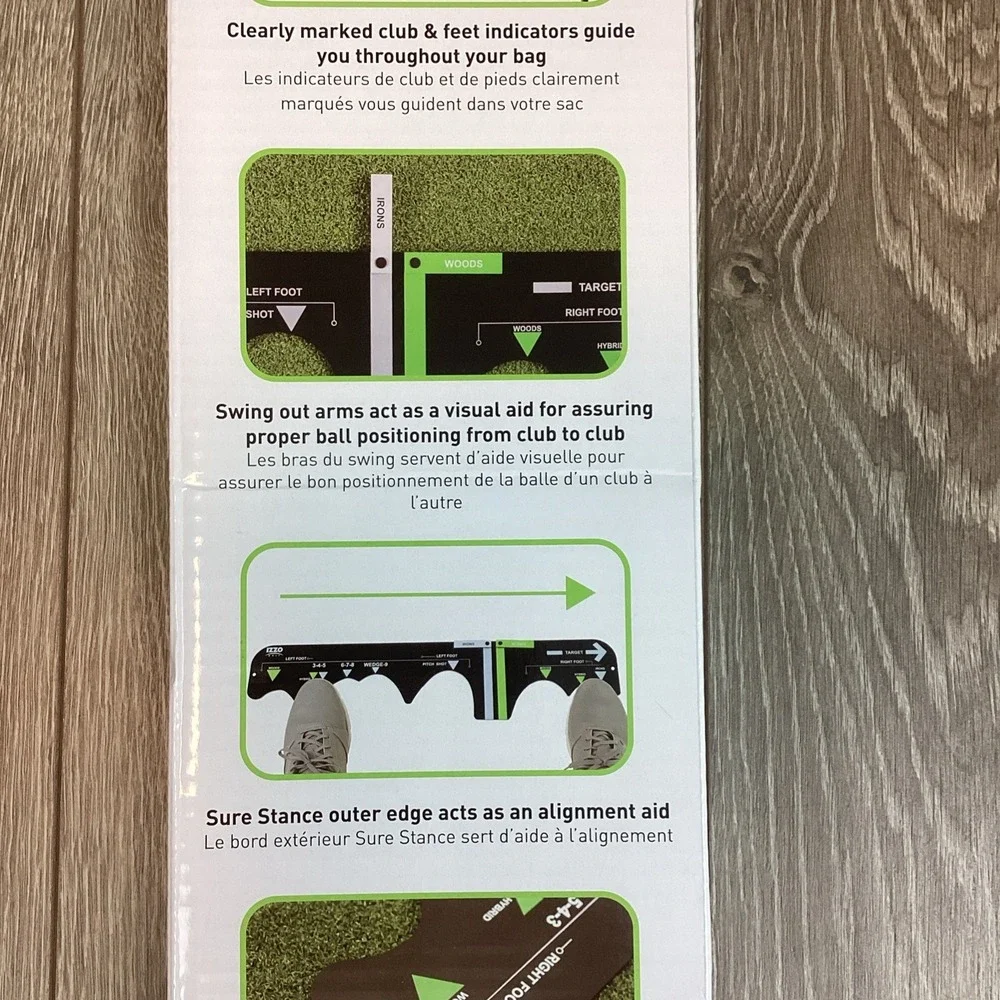 IZZO GOLF ' SURE STANCE '‎ BALL POSITION TRAINER ' LEFT HANDED ' GOLF TRAINER